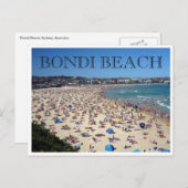 Bondi Beach neues Jahr Postkarte (Vorne/Hinten)