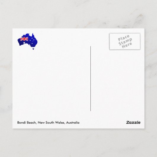 Bondi Beach, New South Wales, Australien Postkarte (Rückseite)