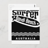Bondi Beach Postkarte (Vorne/Hinten)
