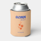 Bondi Beach, Preppy Art, Orange, Blue Dosenkühler (Kanne Rückseite)