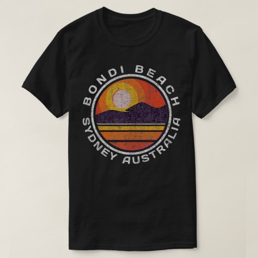 Bondi Beach Retro gestört T-Shirt (Design vorne)