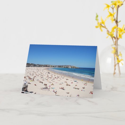 Bondi Beach, Sydney, Australien Karte (Gelbe Blume)