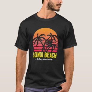 Bondi Beach Sydney Australien Sunset Palm Trees T-Shirt