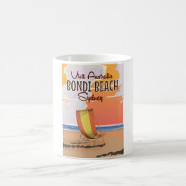 Bondi Beach Vintage Travel Poster Kaffeetasse