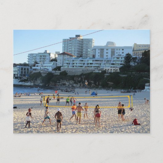 Bondi Beach Volleyball Game Postkarte (Vorderseite)