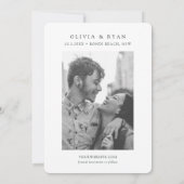 Bondi Beach Wedding Sydney Save the Date Einladung (Rückseite)