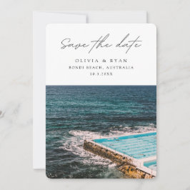 Bondi Beach Wedding Sydney Save the Date Einladung