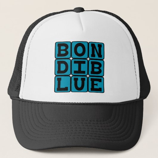 Bondi Blau, Farbe Truckerkappe (Vorderseite)