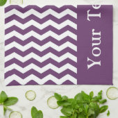 Bondi Blue Wave Zickzack anpassbar Geschirrtuch (Gefaltet)