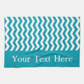 Bondi Blue Wave Zickzack anpassbar Geschirrtuch (Horizontal)