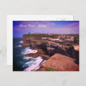Bondi Coast panorama, Sydney, Australien Postkarte (Vorne/Hinten)