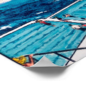 Bondi Icebergs Summer Poster (Ecke)