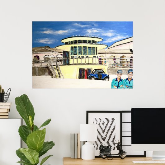 Bondi Lifeguard Tower Poster (Heimbüro)