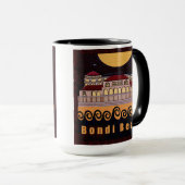 Bondi Strand-Pavillon-Schwarz-Tasse Tasse (VorderseiteRechts)