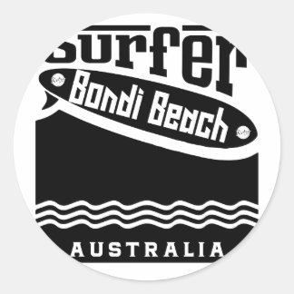 Bondi Strand Runder Aufkleber