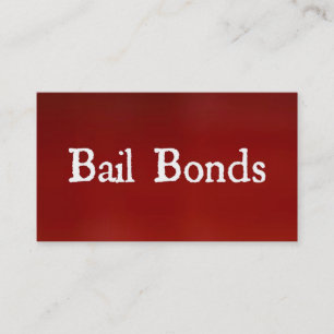 Bonds Red Business Card Visitenkarte