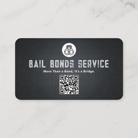 Bonds Service | Black Grunge Visitenkarte (Rückseite)