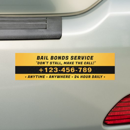 Bonds Service | Dunkelorange Autoaufkleber (Auf Auto)