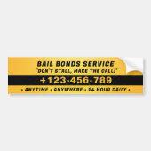 Bonds Service | Dunkelorange Autoaufkleber (Vorne)