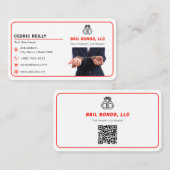 Bonds Service | rote Linie Visitenkarte (Vorne/Hinten)