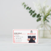 Bonds Service | rote Linie Visitenkarte (Stehend Vorderseite)