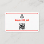 Bonds Service | rote Linie Visitenkarte (Rückseite)