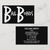 Bonds Simple Business Card Visitenkarte (Vorne/Hinten)