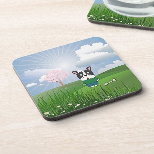 Bone-a-Fido Getränkeuntersetzer (Linke Seite)