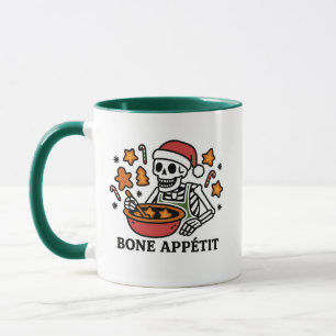 Bone Appétit Christmas Skelett Tasse