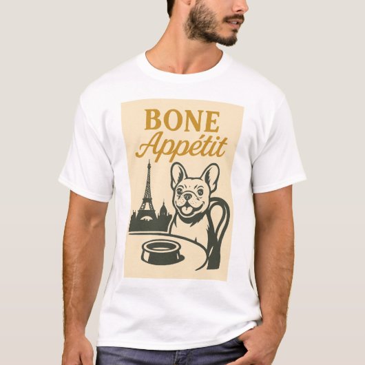 Bone Appétit French Bulldog Shirt (Vorderseite)
