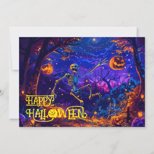 Bone-Appétit Halloween-Bashkarte Einladung (Vorderseite)