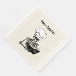 Bone Appétit Halloween Skeleton Dinner Napkins Serviette