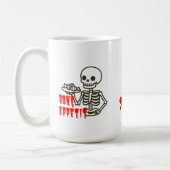 Bone Appétit - Skeletton Candy Service Kaffeetasse (Links)