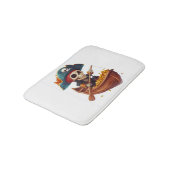 Bone Buccaneer � Funny Pirate Skull Badematte (Schrägansicht)