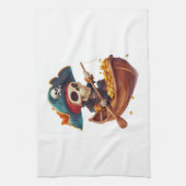 Bone Buccaneer � Lustiger Piratenschädel Geschirrtuch (Vertikal)