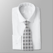 Bone Cancer Awareness Plaid Gray Ribbon Krawatte (Gebunden)