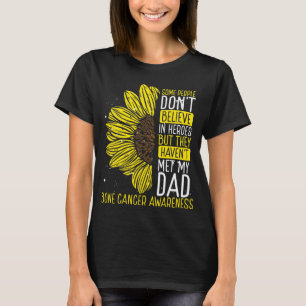 Bone Cancer Awareness Ribbon Dad Warrior T-Shirt