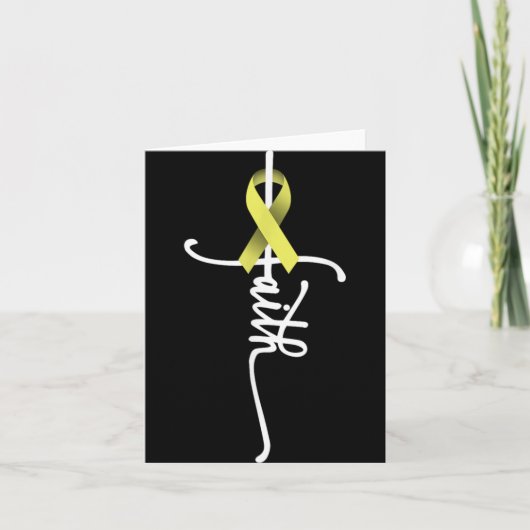 Bone Cancer Faith Sarcoma Bone Cancer Awareness Su Karte (Vorderseite)