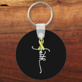 Bone Cancer Faith Sarcoma Bone Cancer Awareness Su Schlüsselanhänger (Vorderseite)