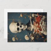 Bone-Chilling Greetings Postcard for Skull Art Fan Postkarte (Vorne/Hinten)