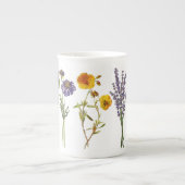 Bone China Tasse - Wildblumen (Vorderseite)