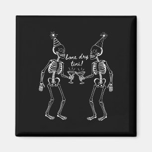 Bone Dry Tini Skeleton Trinken Martini Schwanz Hal Magnet