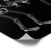 Bone Dry Tini Skeleton Trinken Martini Schwanz Hal Poster (Ecke)