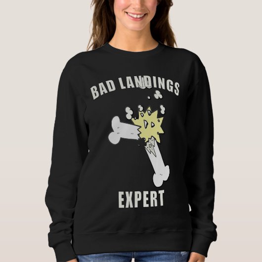 Bone Fracture Leg Fracture Fracture Sweatshirt (Vorderseite)