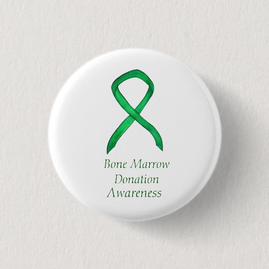 Bone Marrow Spenden Sensibilisierungsband Custom B Button (Vorderseite)