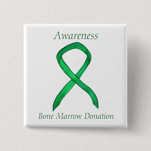 Bone Marrow Spenden Sensibilisierungsband Custom B Button (Vorderseite)