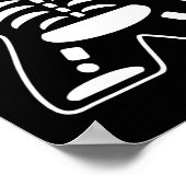 Bone Meeple Skeleton Halloween Board Gamer Geschen Poster (Ecke)