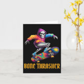 Bone Thrasher Skeleton Halloween-Kostüm Karte (Gelbe Blume)