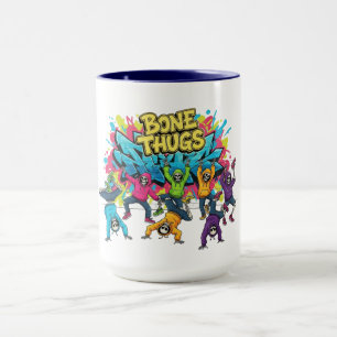 Bone Thugs Skeleton Dancers Halloween Tasse