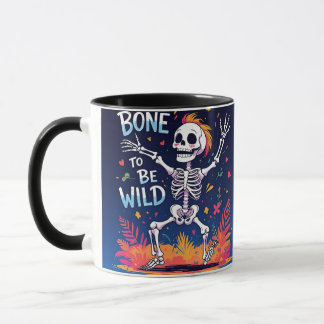 Bone to Be Wild | Tanzendes Skelett Halloween Tasse